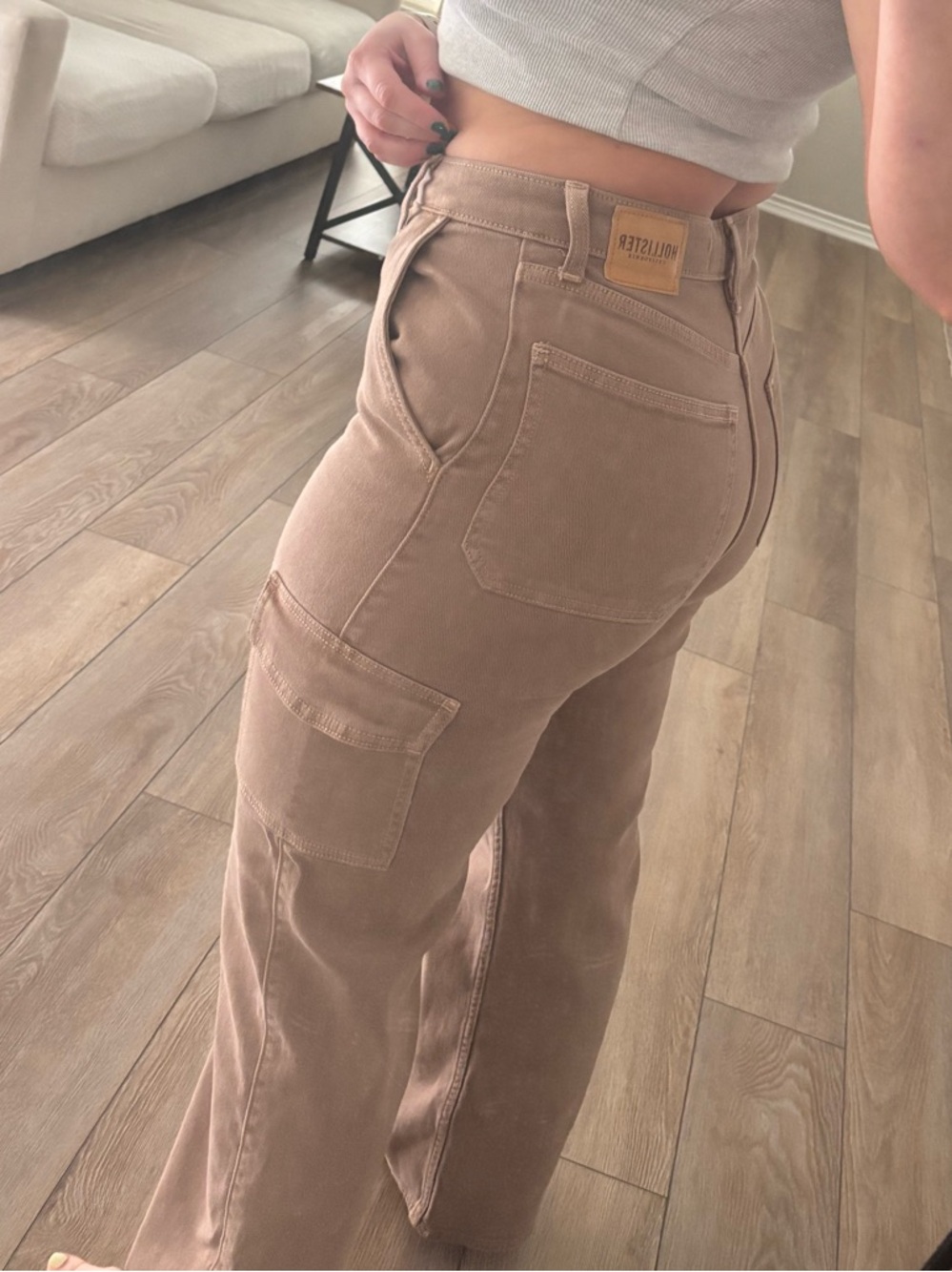 Hollister Tan Cargo Pants